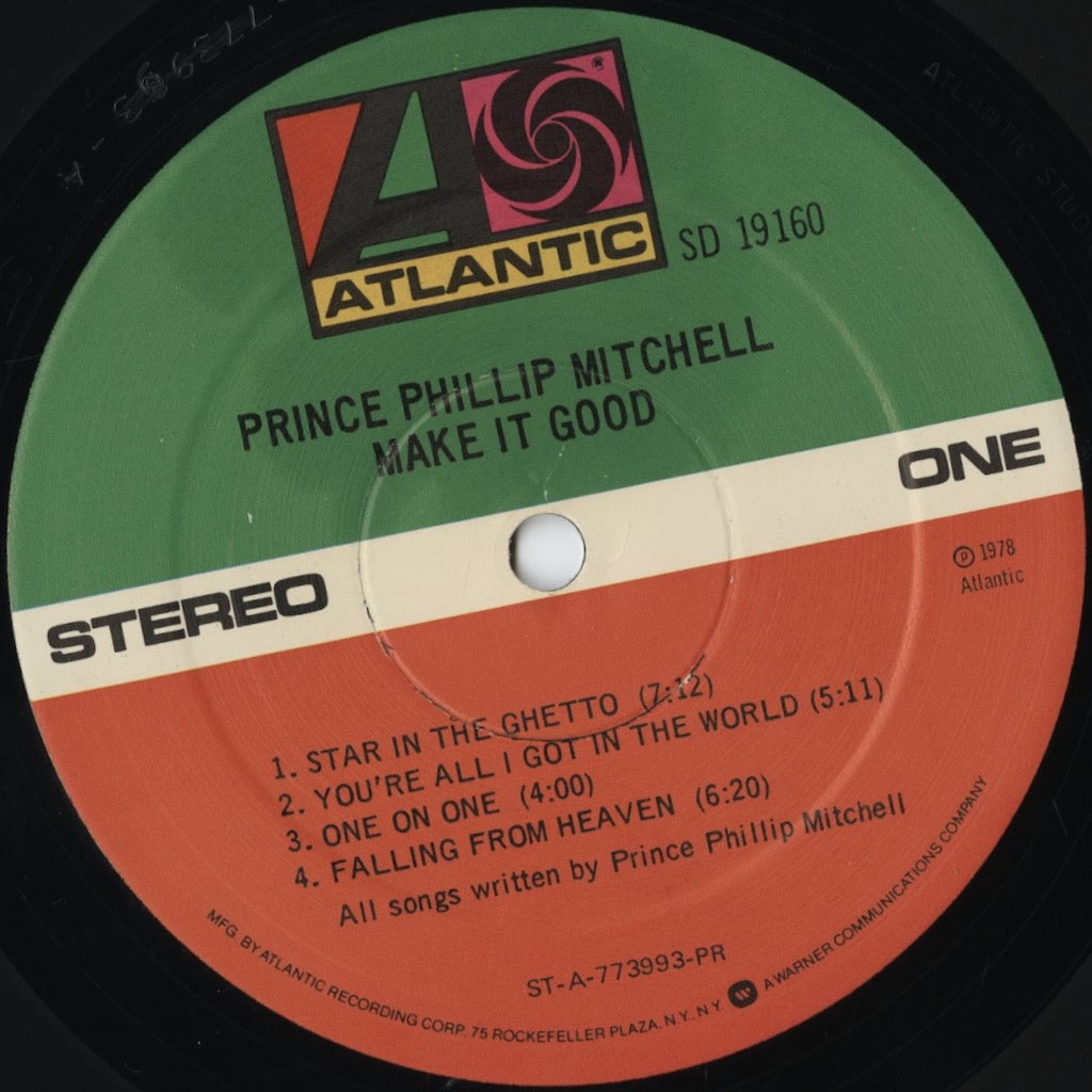 Prince Phillip Mitchell - Make It Good (SD 19160) LP 1978 US Atlantic|中古LP