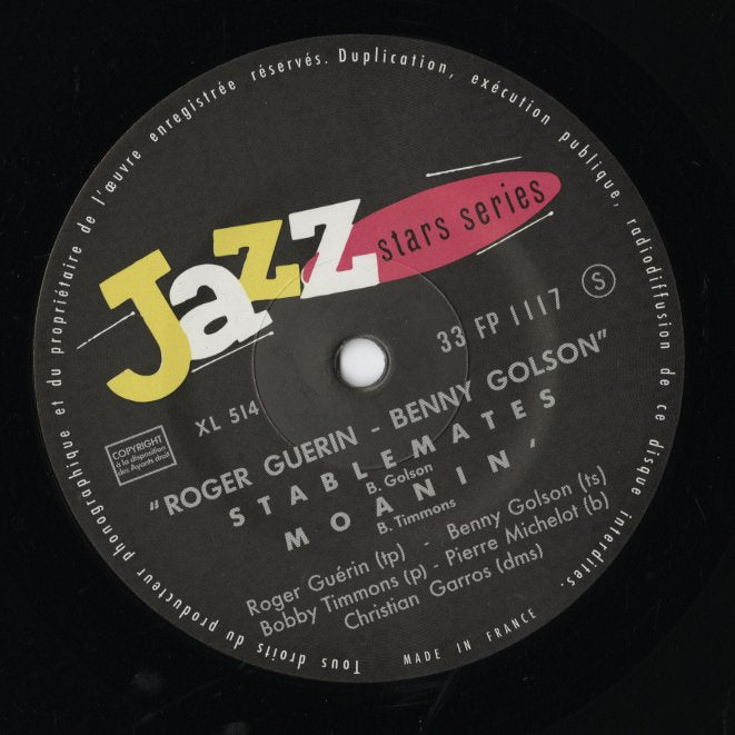Roger Guérin, Benny Golson, Bobby Timmons -10 (FP 1117) 2012 JPN Atelier Sawano|中古10 inch