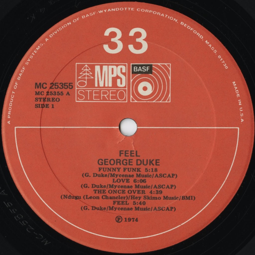 George Duke – Feel (MC 25355) LP 1974 US MPS/BASF | 中古LP
