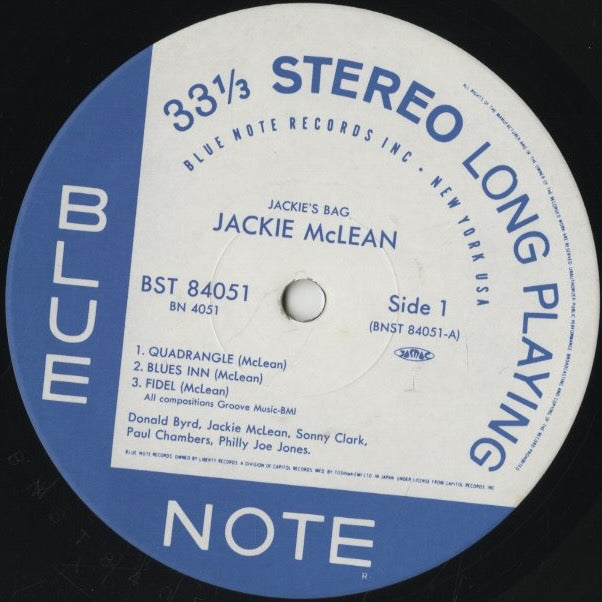 Jackie McLean / ジャッキー・マクリーン / Jackie's Bag (BN 4051)