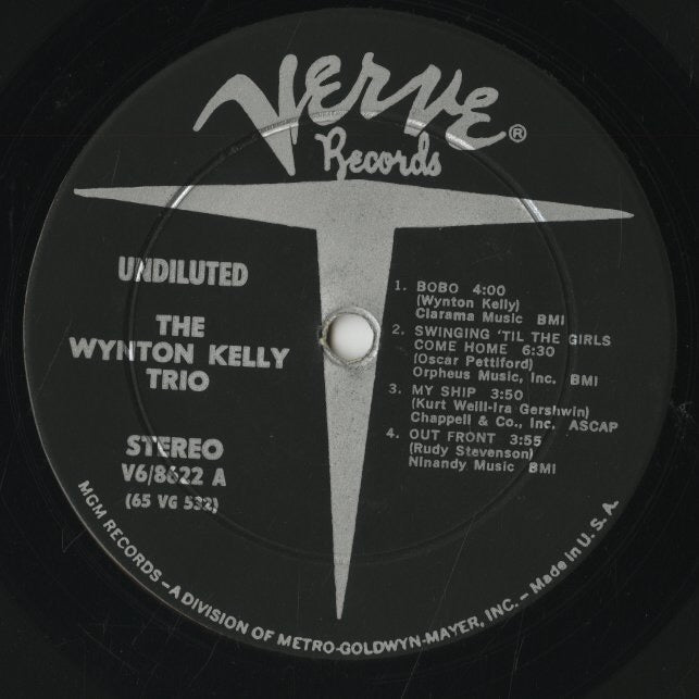 Wynton Kelly - Undiluted (V6-8622) 1965 US Verve|中古LP