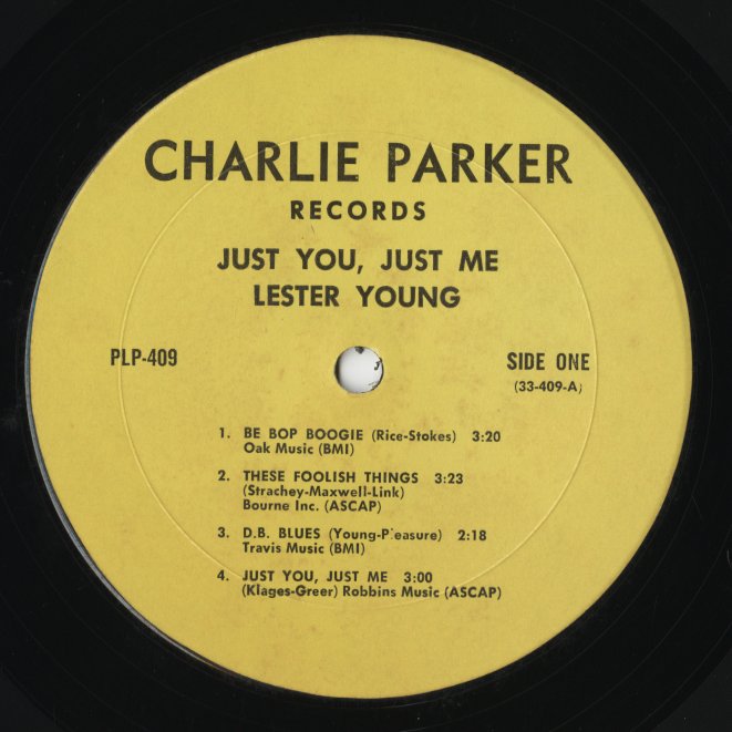 Lester Young / レスター・ヤング / Just You, Just Me (PLP-409)