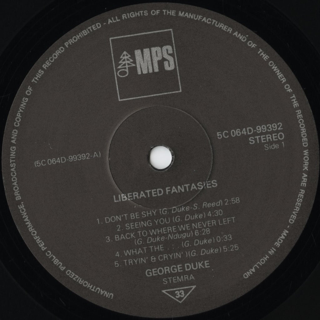 George Duke - Liberated Fantasies (5C 064D-99392) 1977 NED MPS|中古LP