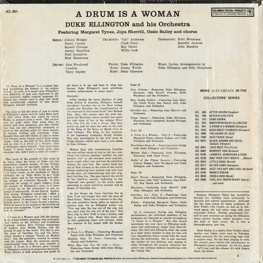 Duke Ellington – A Drum Is A Woman (JCL 951) LP 1973 US Columbia Special Products | 中古LP