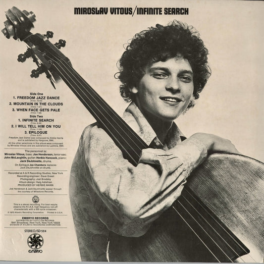 Miroslav Vitous - Infinite Search (SD 524) 1970 US Embryo|中古LP