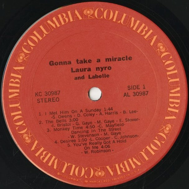Laura Nyro / ローラ・ニーロ / Gonna Take A Miracle (KC 30987)