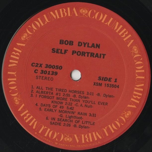 Bob Dylan / ボブ・ディラン / Self Portrait (C2X30050)