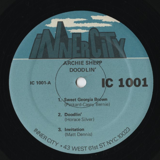 Archie Shepp - Doodlin' (IC 1001) LP 1976 US Inner City