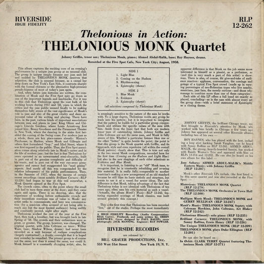 Thelonious Monk - In Action (RLP 12-262) 1958 US Riverside|中古LP