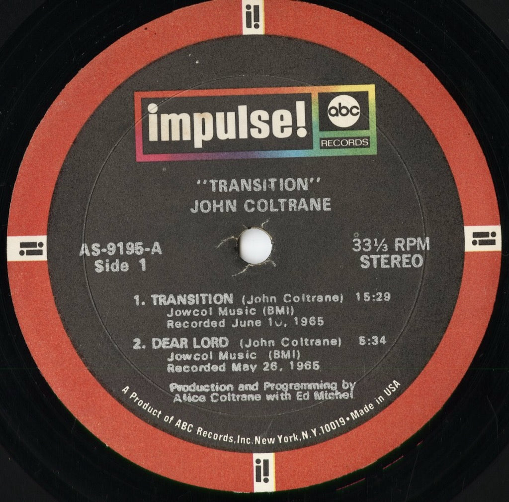 John Coltrane - Transition (AS-9195) 1970 US Impulse!|中古LP