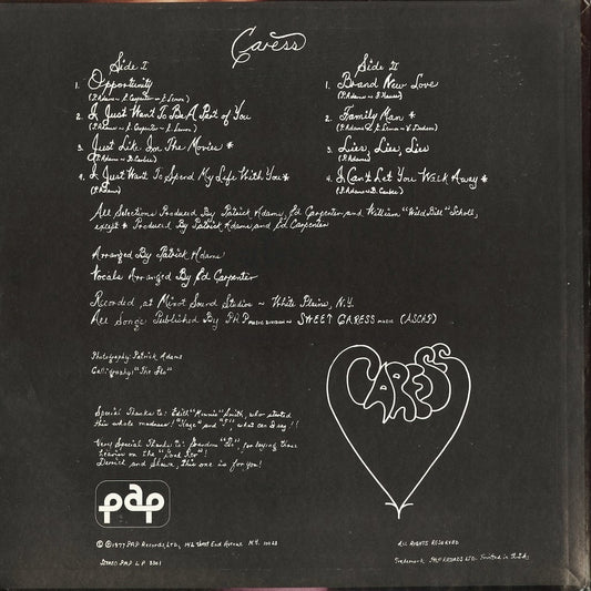 Caress - Caress (PAP 3301) 1977 US PAP|中古LP