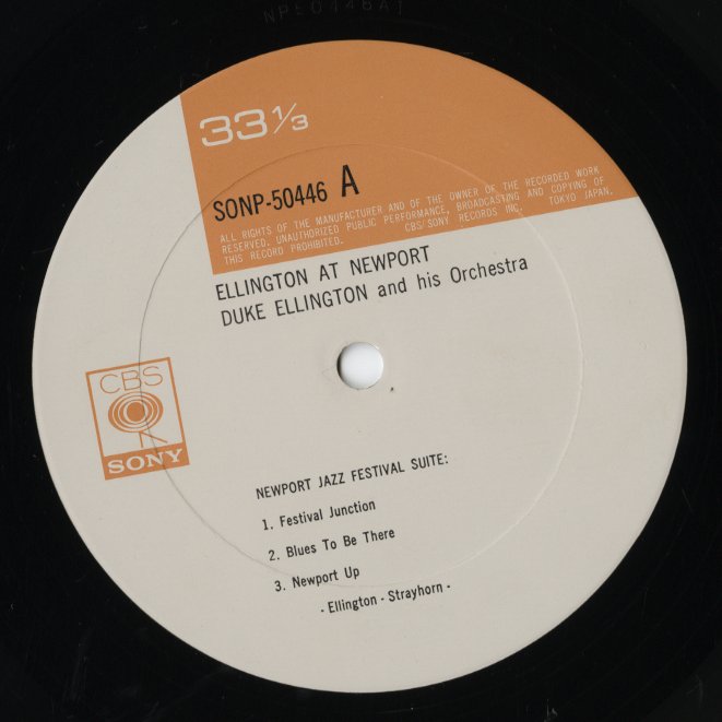 Duke Ellington And His Orchestra / Ellington At Newport (SONP-50446) LP JPN CBS/Sony|中古LP