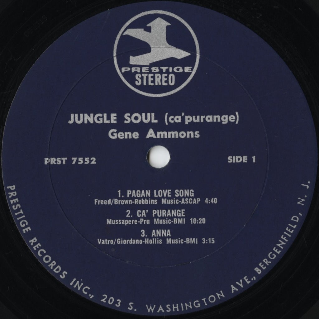 Gene Ammons - Jungle Soul (PRST 7552) LP 1968 US Prestige|中古LP
