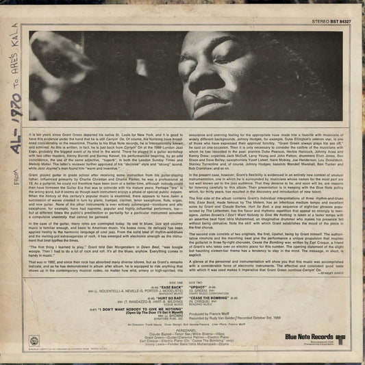 Grant Green - Carryin' On (BST 84327) 1970 US Blue Note|中古LP
