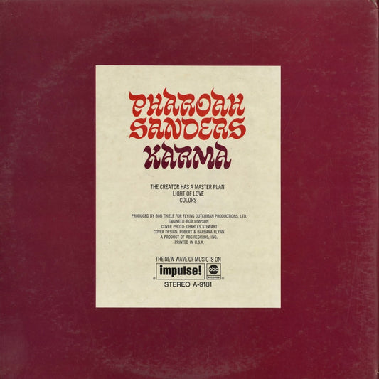 Pharoah Sanders - Karma (AS-9181) 1969 US Impulse|中古LP