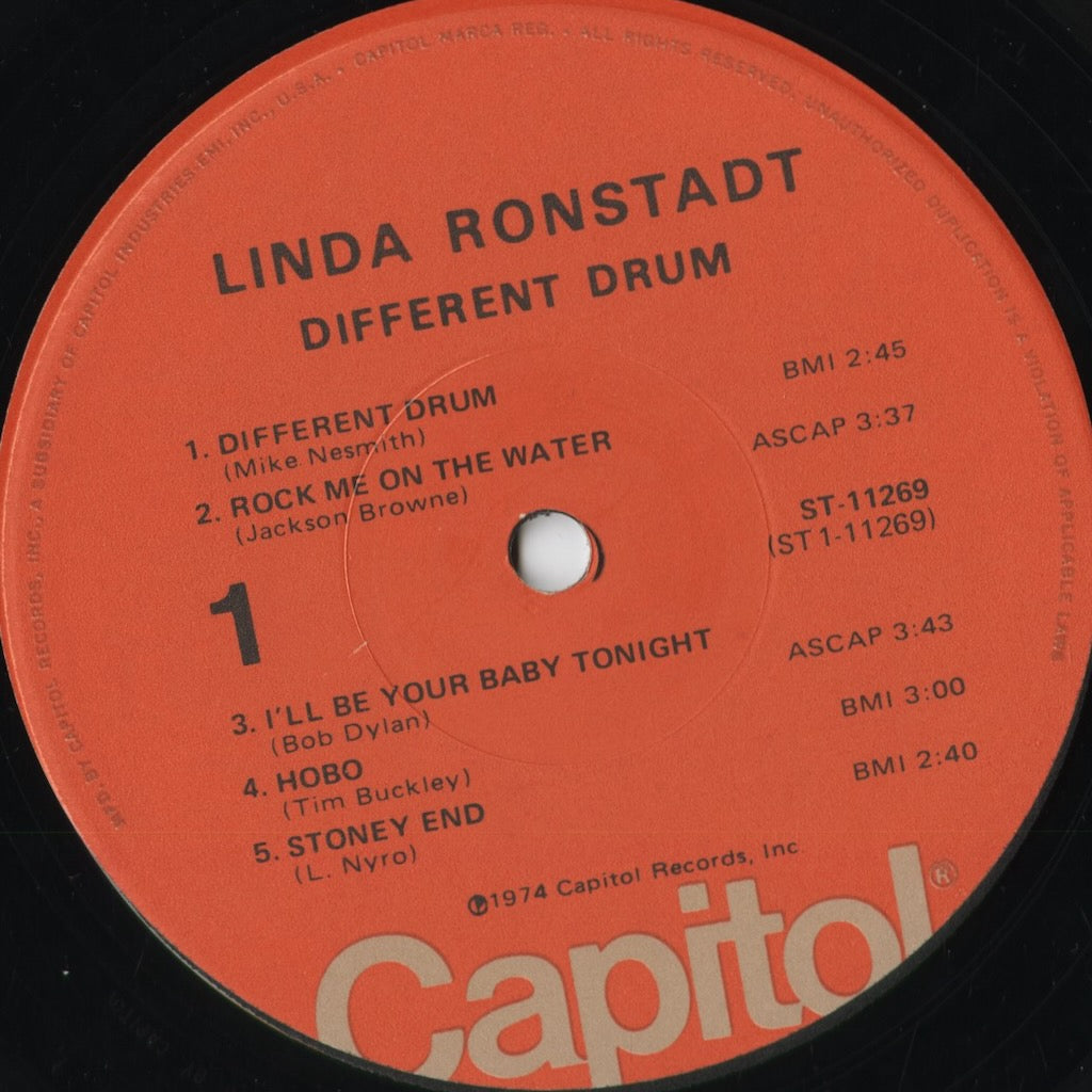 Linda Ronstadt - Different Drum (ST-11269) 1976 US Capitol|中古LP