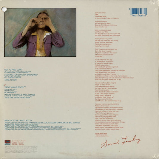 David Lasley - Missin' Twenty Grand (ST-17066) LP 1982 US EMI America|中古LP