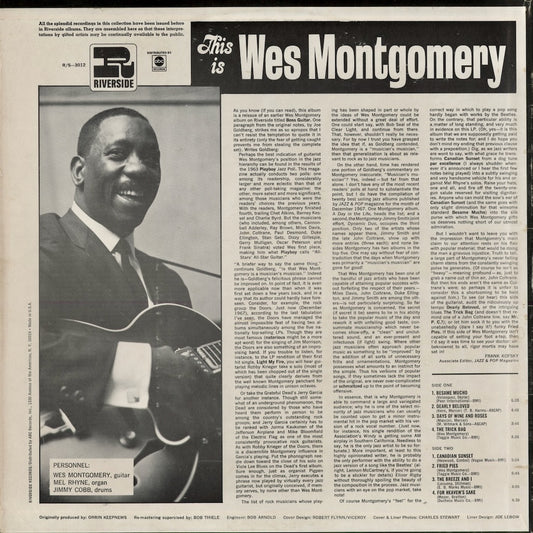 Wes Montgomery - This Is Wes Montgomery (RS 3012) 1968 US Riverside|中古LP