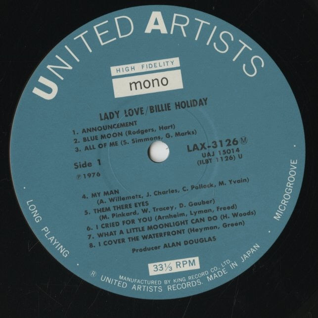 Billie Holiday / ビリー・ホリデイ / Ladylove (LAX-3126(M))