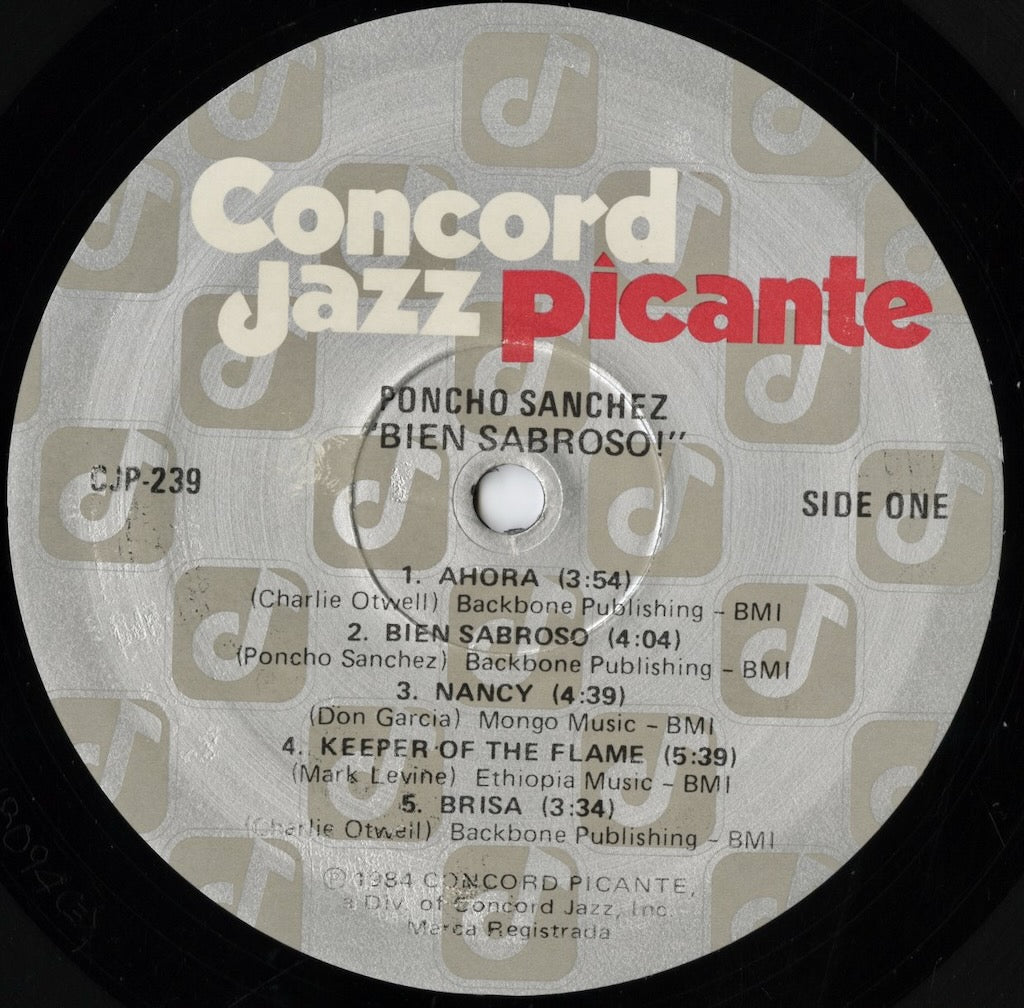 Poncho Sanchez – Bien Sabroso! (CJP-239) LP 1984 US Concord Jazz Picante | 中古LP