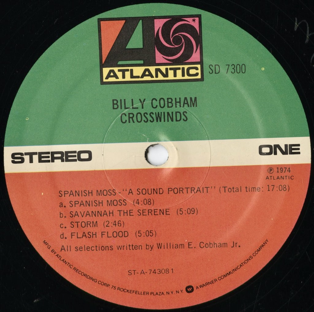 Billy Cobham - Crosswinds (SD 7300) 1975 US Atlantic|中古LP