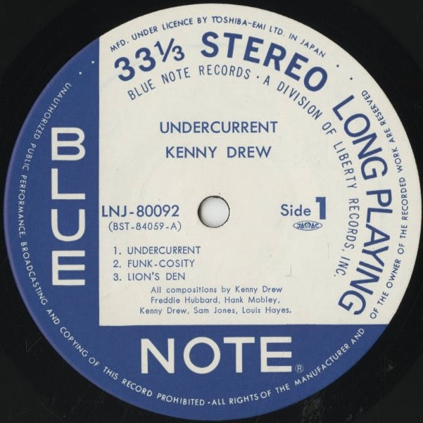 Kenny Drew / ケニー・ドリュー / Undercurrent (LNJ-80092)