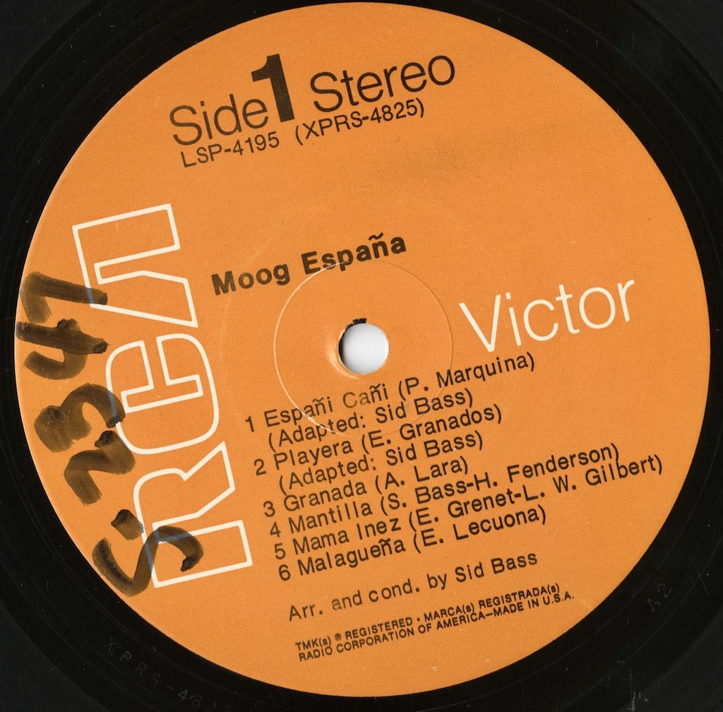 Sid Bass - Moog España (LSP-4195) LP 1969 US RCA Victor|中古LP