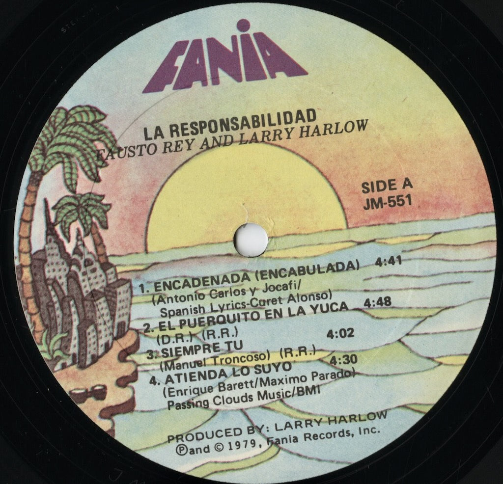 Fausto Rey, Larry Harlow - La Responsabilidad (JM-551) LP 1979 US Fania|中古LP