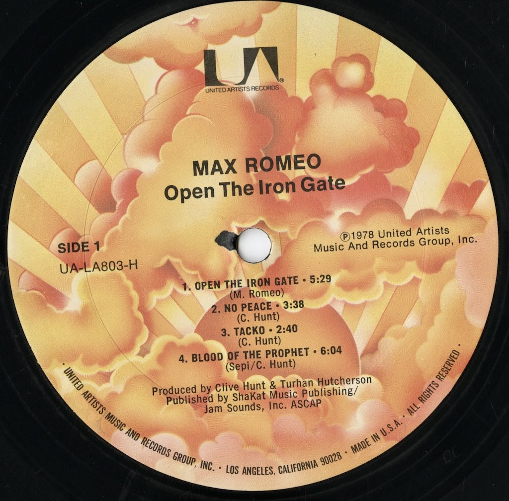 Max Romeo - Open The Iron Gate (UA-LA803-H) 1978 US United Artists|中古LP