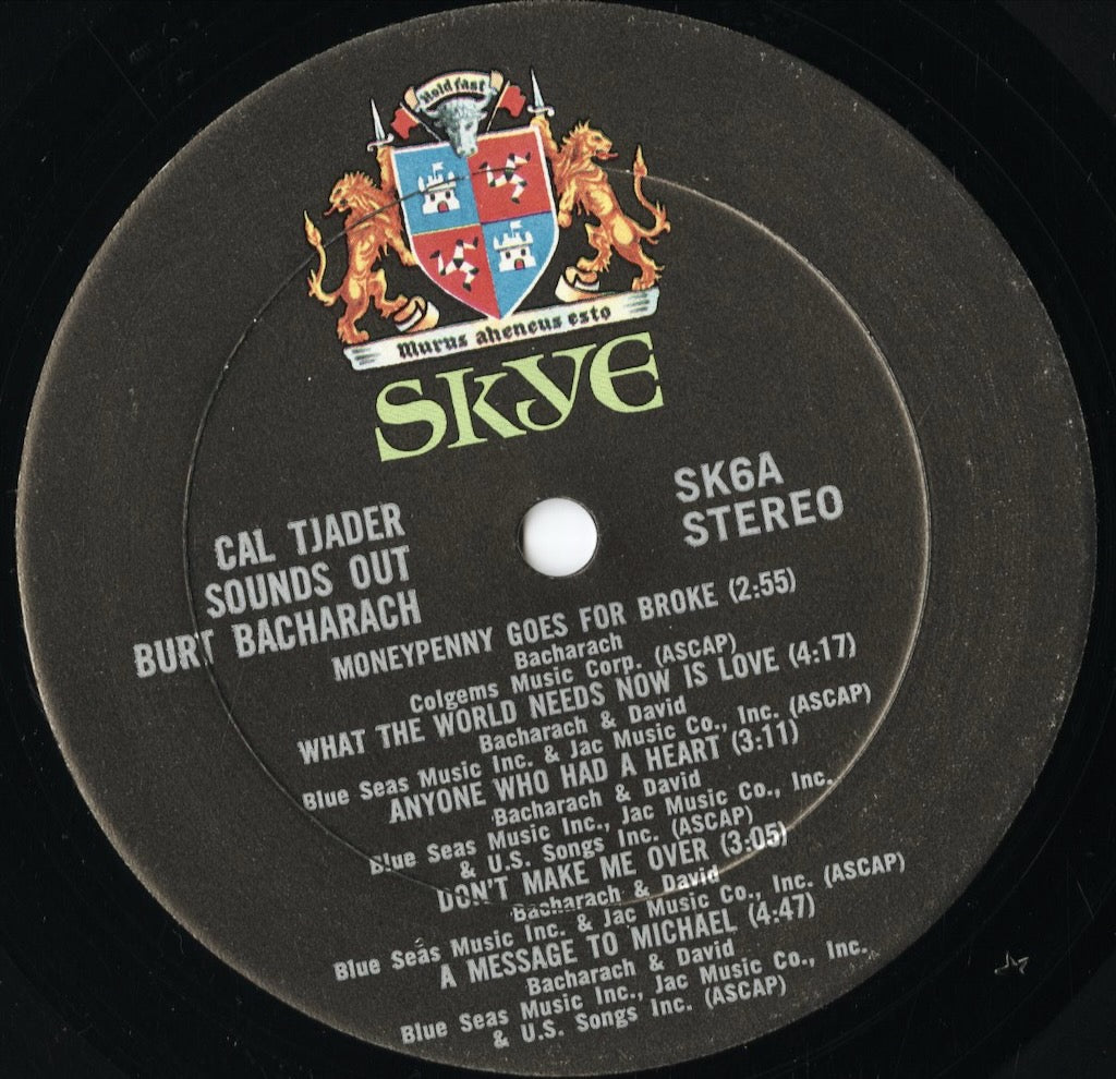Cal Tjader - Cal Tjader Sounds Out Burt Bacharach (SK-6) LP 1968 US Skye|中古LP