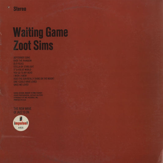 Zoot Sims - Waiting Game (AS-9131) LP 1967 US Impulse|中古LP