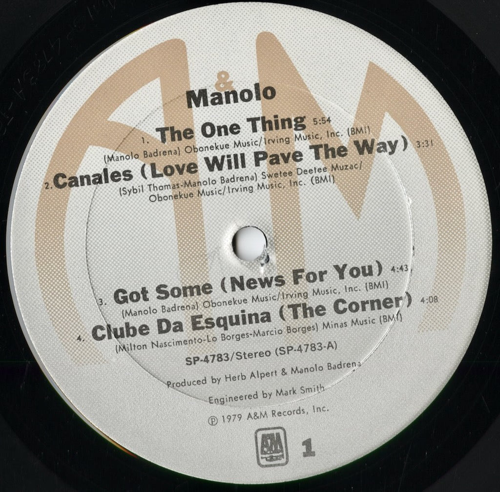 Manolo - Manolo (SP4783) 1979 US A&M|中古LP