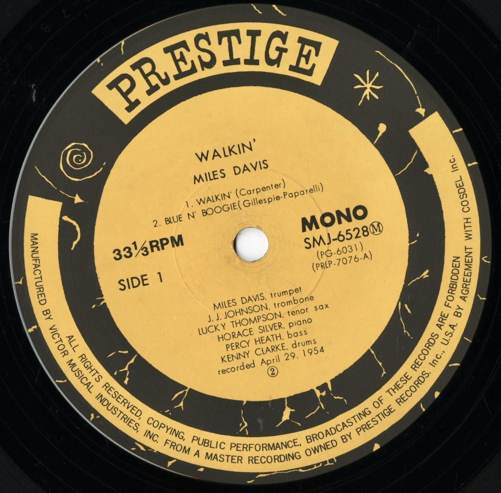 Miles Davis / マイルス・デイヴィス / Walkin' (SMJ-6528M)