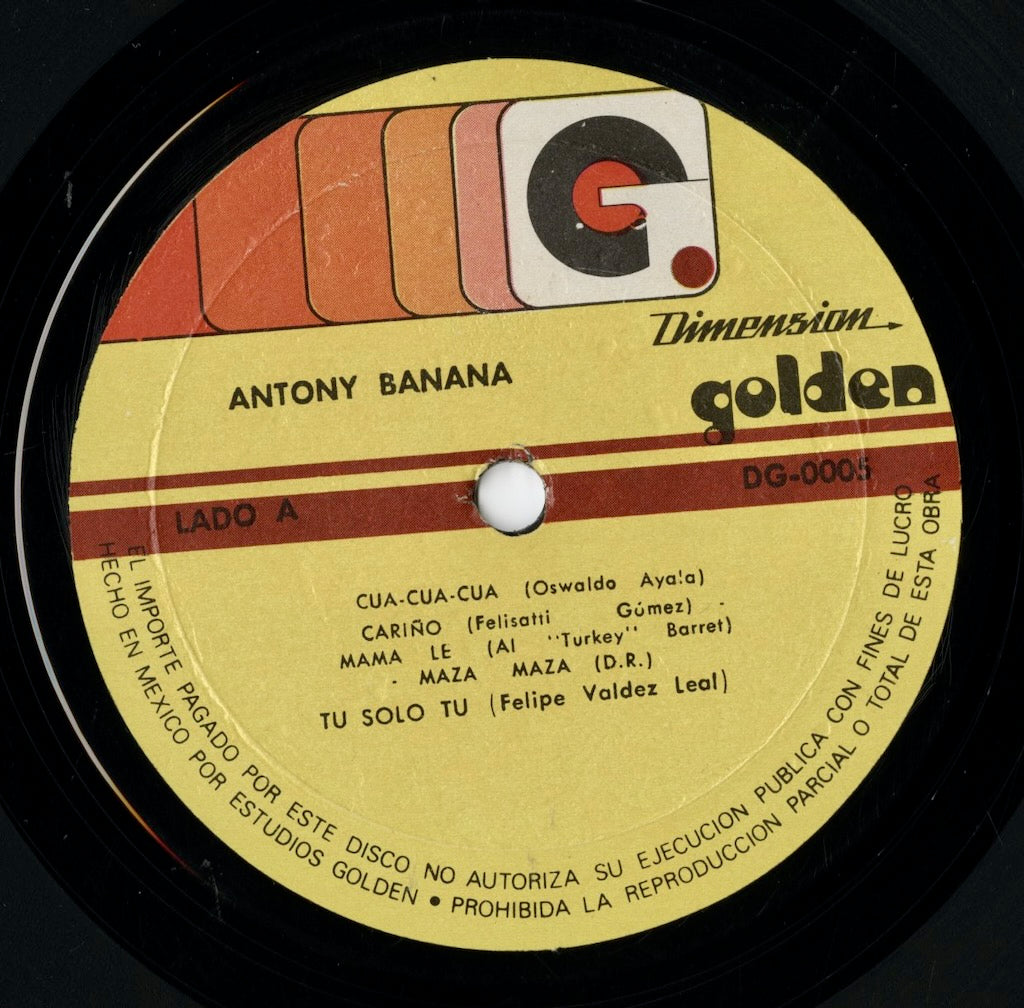 Antony Banana - Voces Salsa! (DG-0005) LP 1981 MEX Dimensión Golden|中古LP