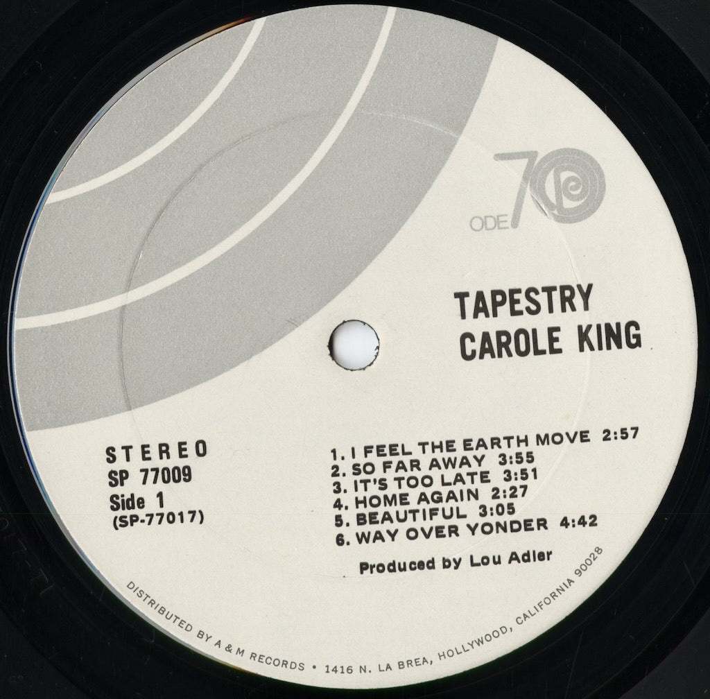 Carole King - Tapestry(Ode70ロゴ)(SP-77009) 1971 US Ode|中古LP