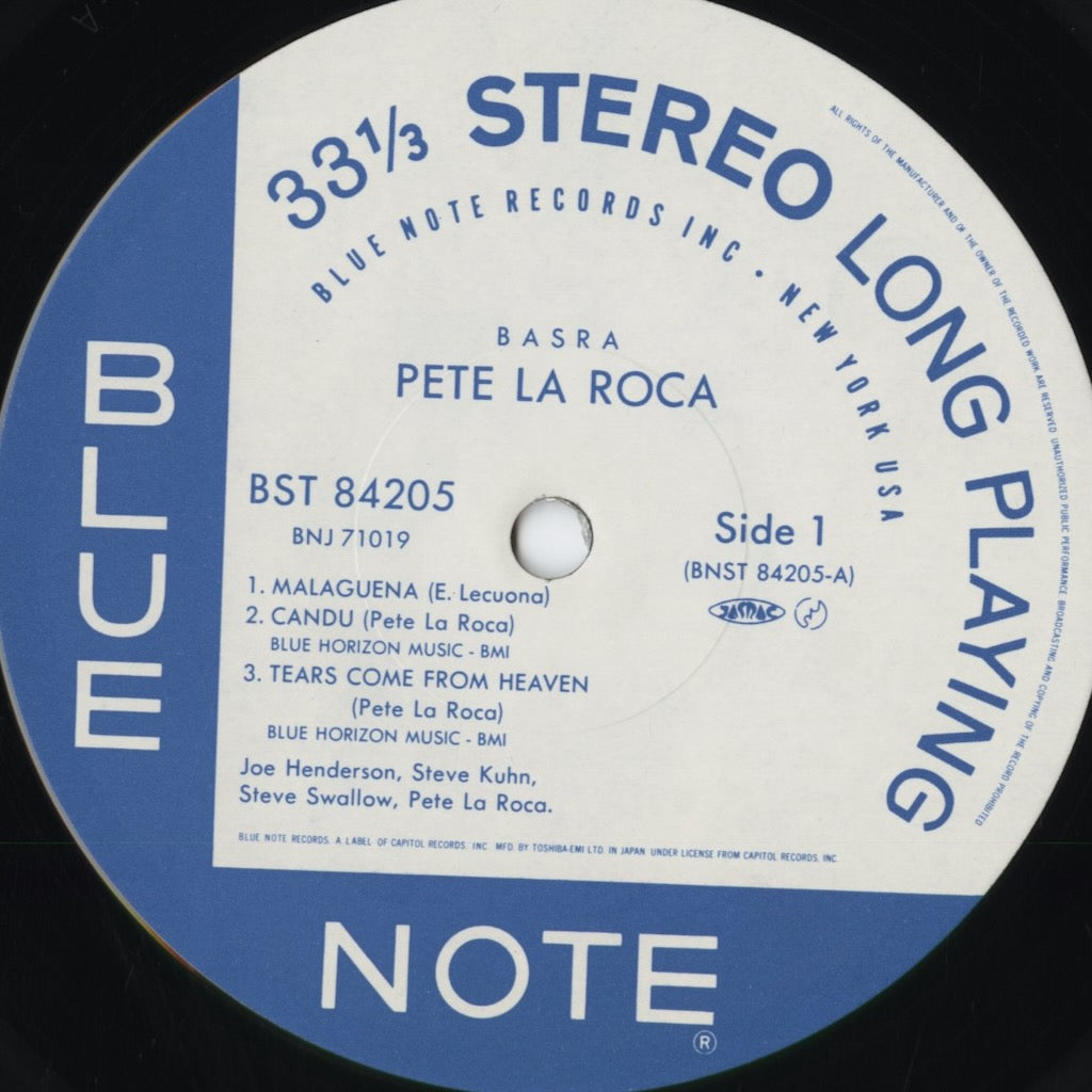 Pete La Roca - Basra (BNJ-71019) 1984 JPN Blue Note|中古LP