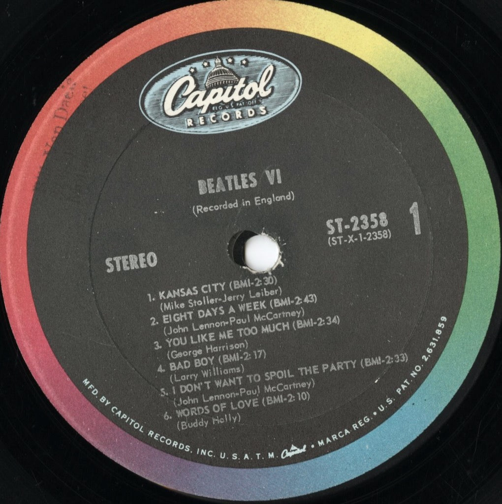 The Beatles - Beatles VI (ST-2358) LP 1960's US Capitol|中古LP