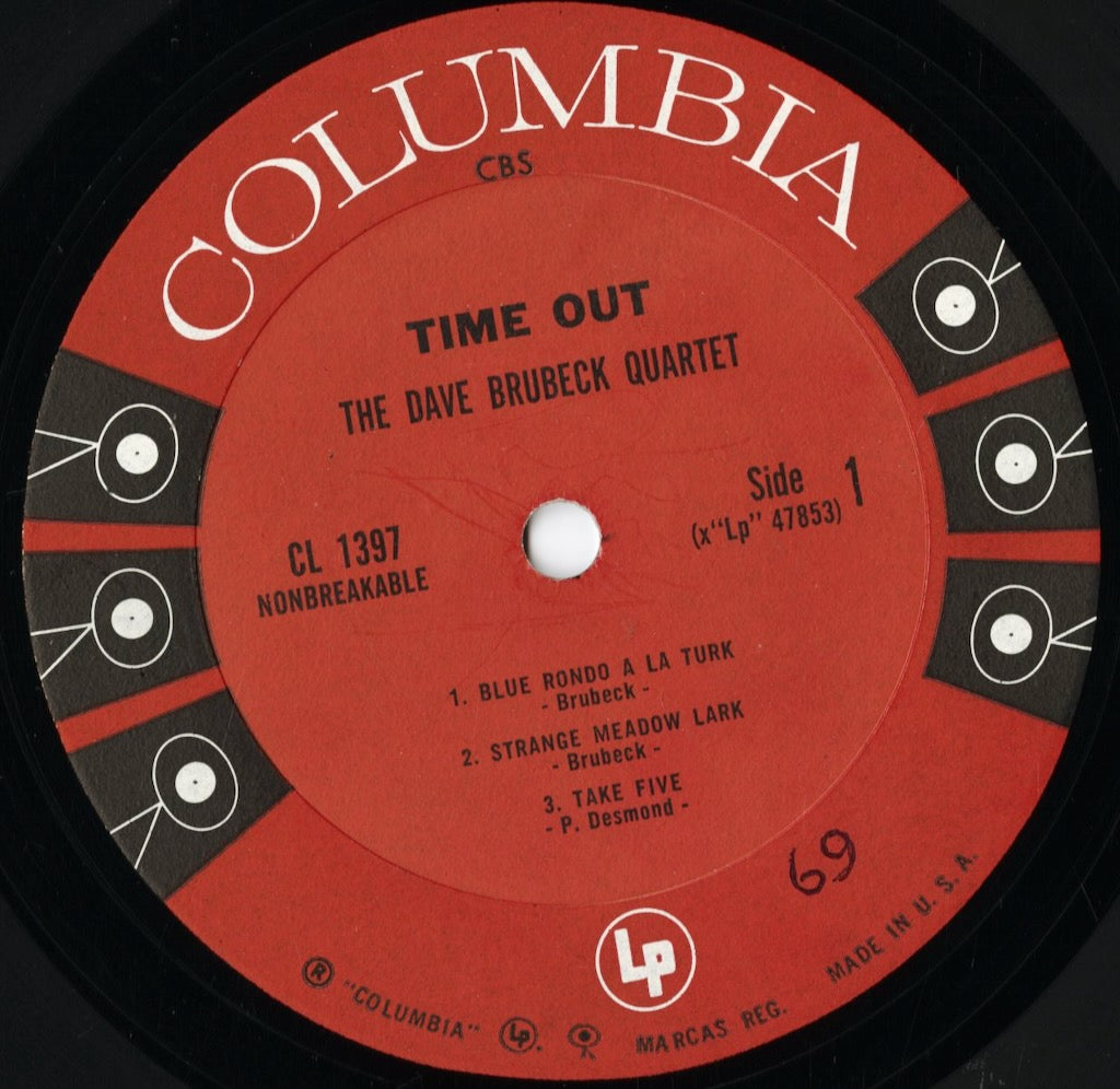 Dave Brubeck - Time Out (CL 1397) LP 1961 US Columbia|中古LP