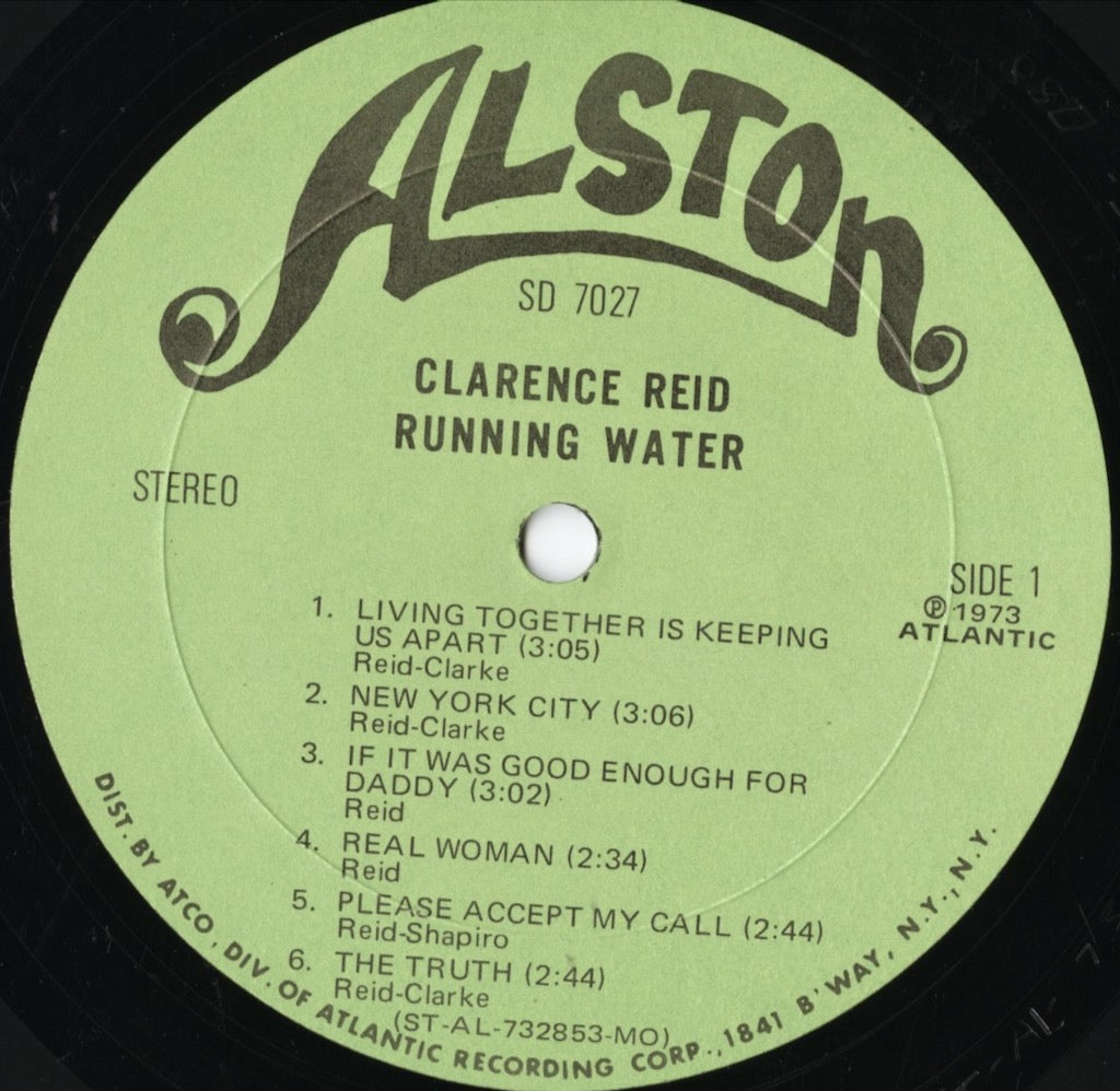 Clarence Reid / クラレンス・リード / Running Water (SD7027)