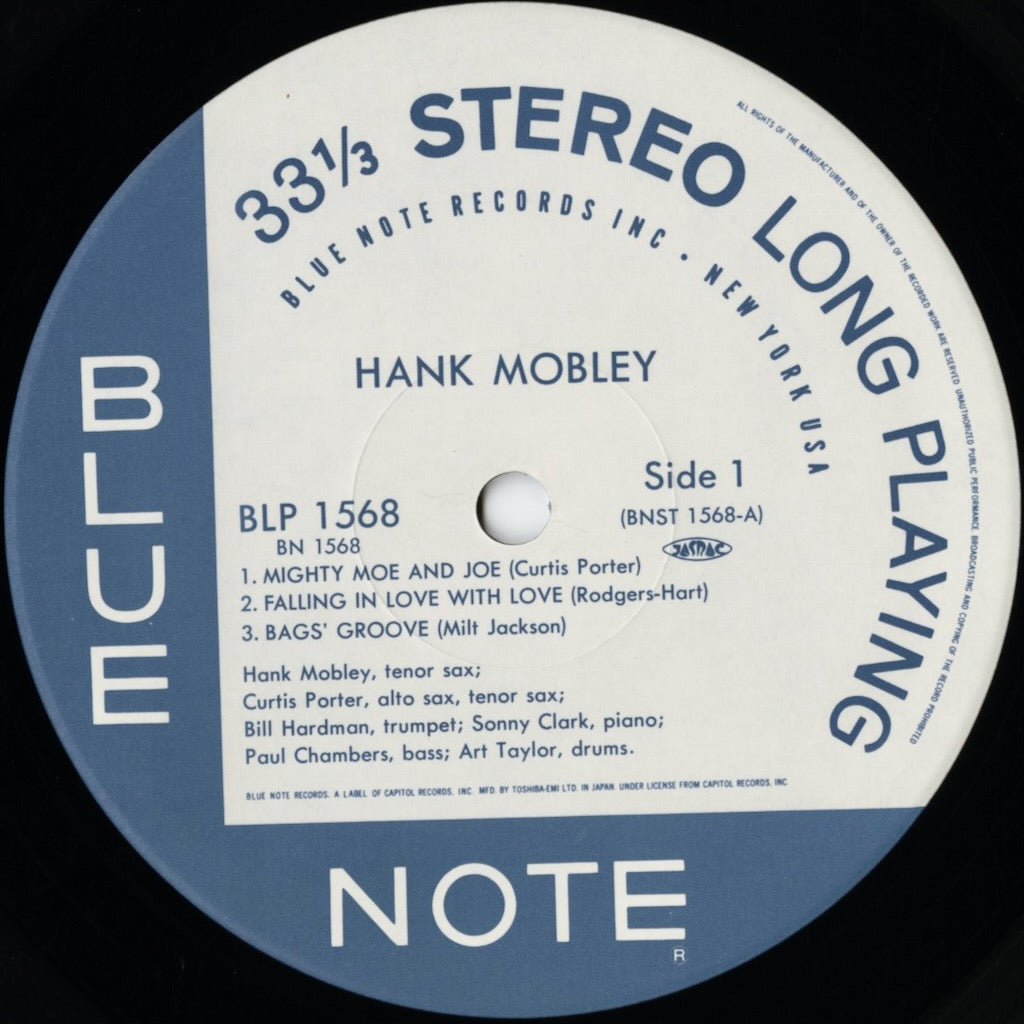 Hank Mobley / ハンク・モブレー / Hank Mobley (BN 1568)