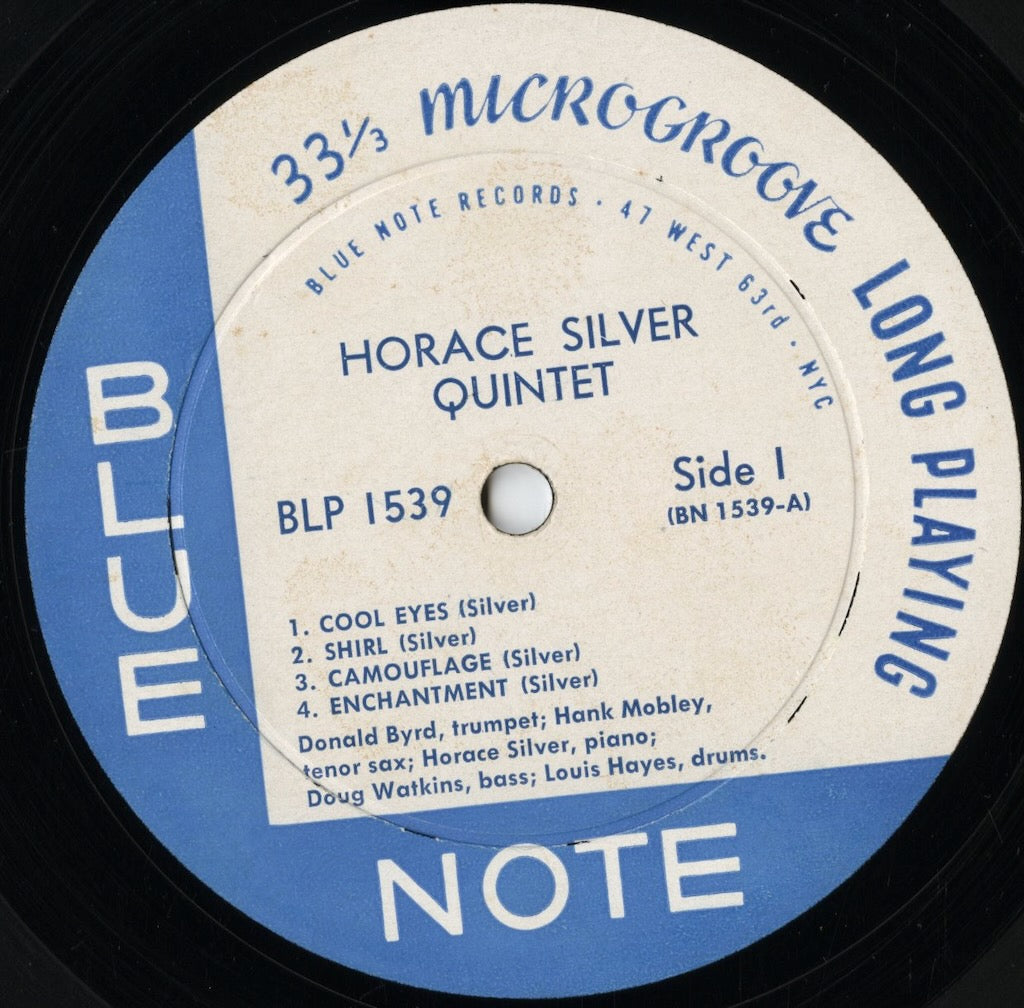 Horace Silver Quintet - 6 Pieces Of Silver (BLP 1539) LP 1959 US Blue Note|中古LP