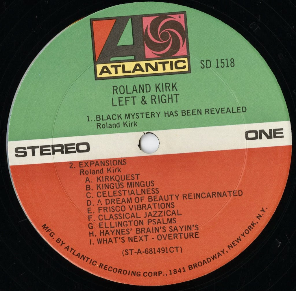 Roland Kirk / ローランド・カーク / Left & Right (SD 1518)
