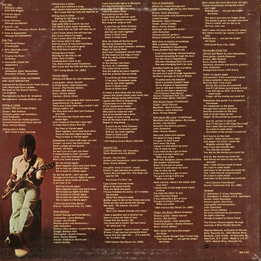 John Sebastian - Tarzana Kid (MS 2187) 1974 US Warner Brothers|中古LP