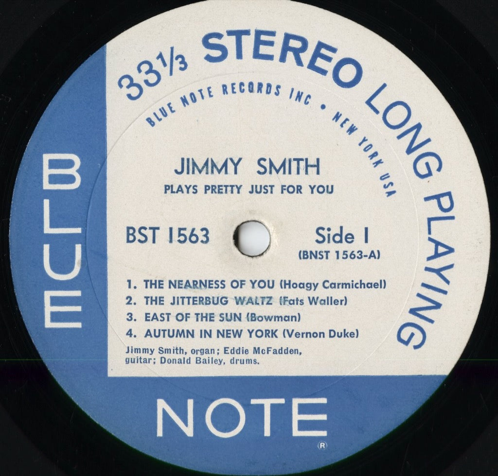Jimmy Smith - Plays Pretty Just For You (BST 1563) 1962 US Blue Note|中古LP