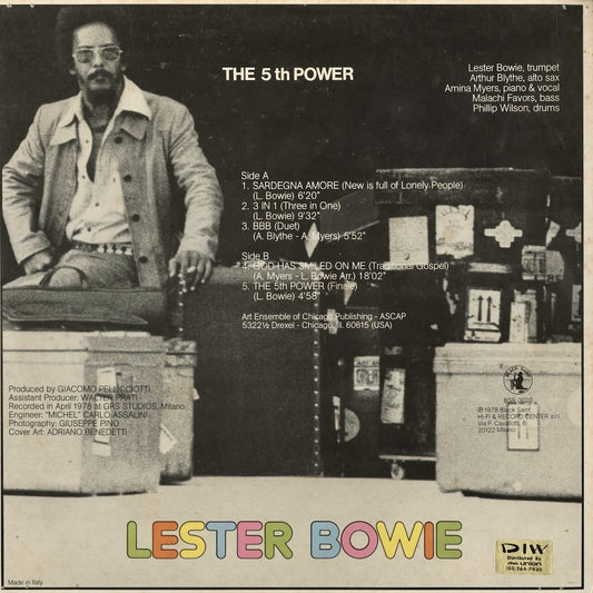 Lester Bowie - The 5th Power (BSR 0020) 1983 ITA Black Saint|中古LP