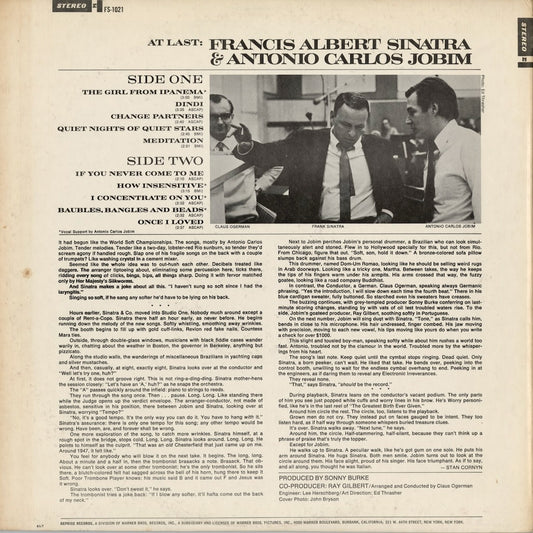 Francis Albert Sinatra & Antonio Carlos Jobim - S.T. (FS 1021) 1967 US Reprise|中古LP
