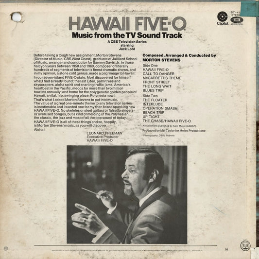Mort Stevens And His Orchestra - Hawaii Five-O (O.S.T.) (ST-410) LP 1969 US Capitol|中古LP