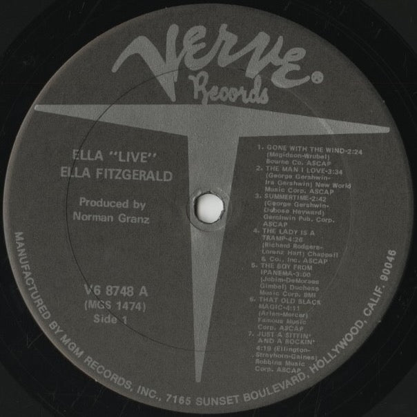 Ella Fitzgerald / エラ・フィッツジェラルド / Ella Live (V6-8748)
