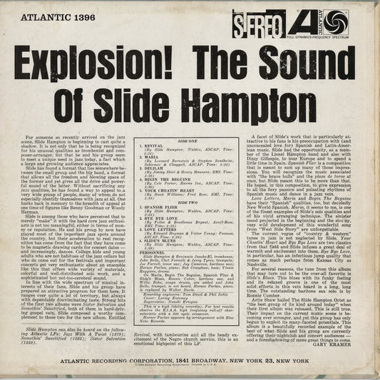 Slide Hampton - Explosion! The Sound Of Slide Hampton (SD. 1396) 1962 CAN Atlantic|中古LP