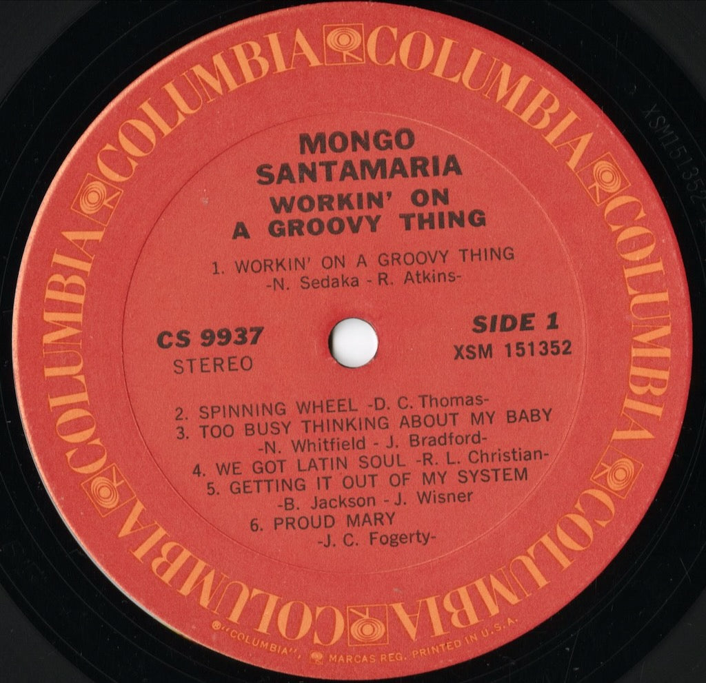 Mongo Santamaria - Workin' On A Groovy Thing (CS 9937) 1970's US Columbia|中古LP